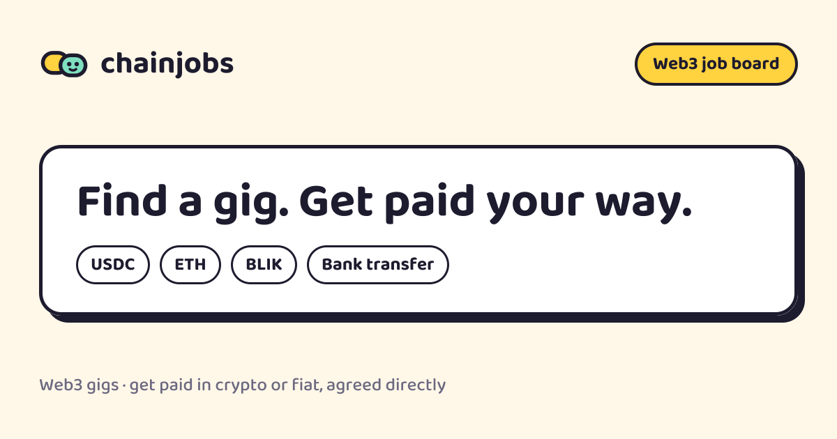 Web3 freelance jobs: Development · chainjobs